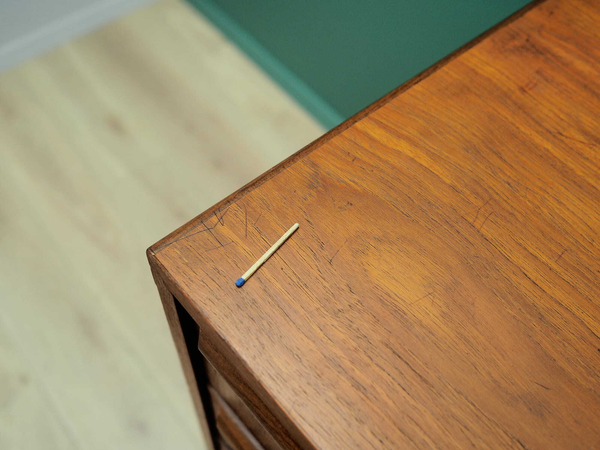 Vintage Kommode Teakholz Braun 1970er Jahre 7