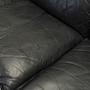 Modular sofa leather black 1960s 5