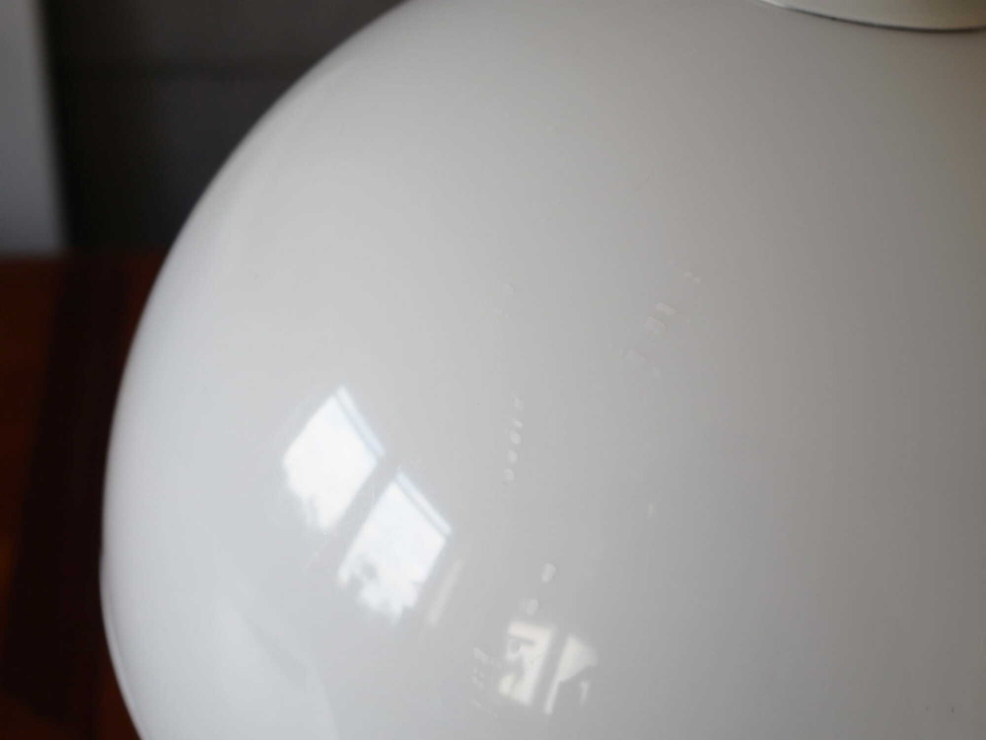 Vintage table lamp metal plastic white 1970s 6