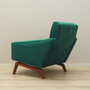 Vintage armchair velvet wood dark green 1970s 3