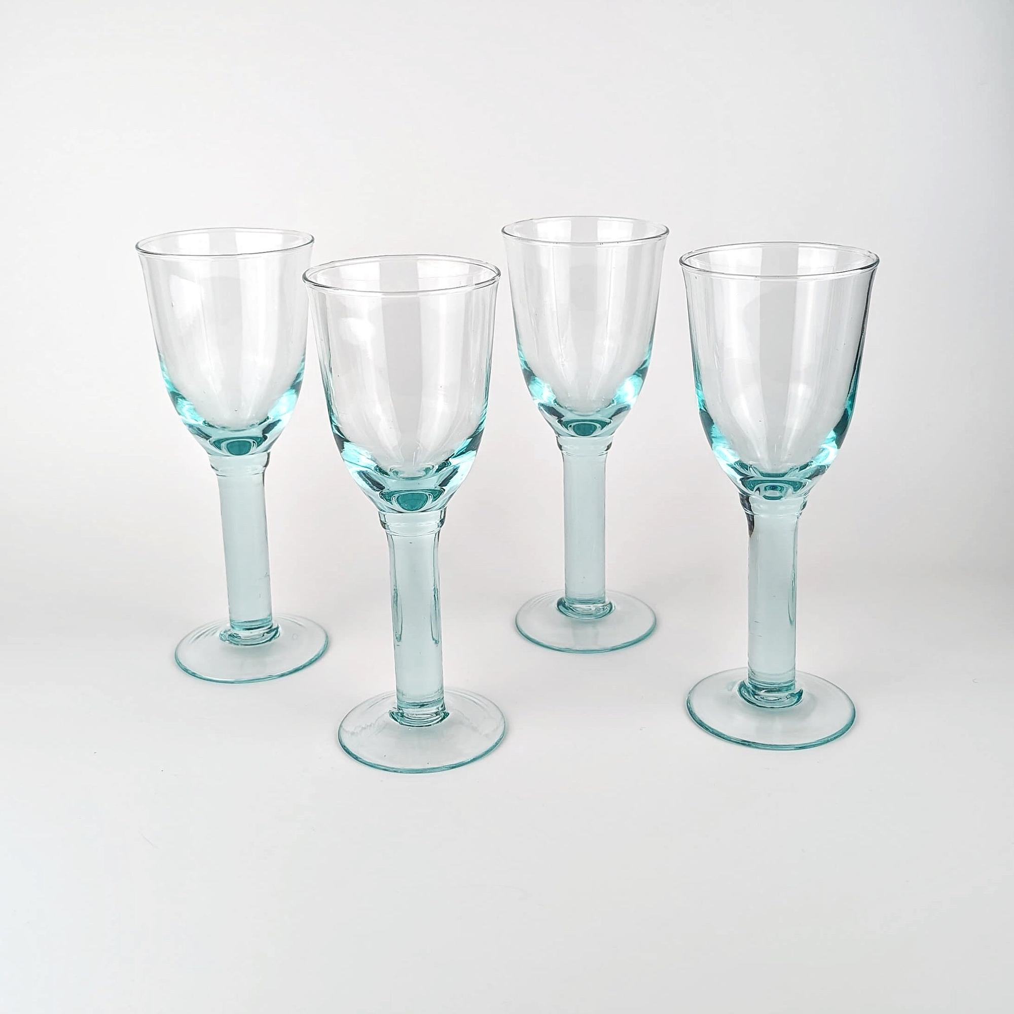 4x Vintage wine glass 1980s 3