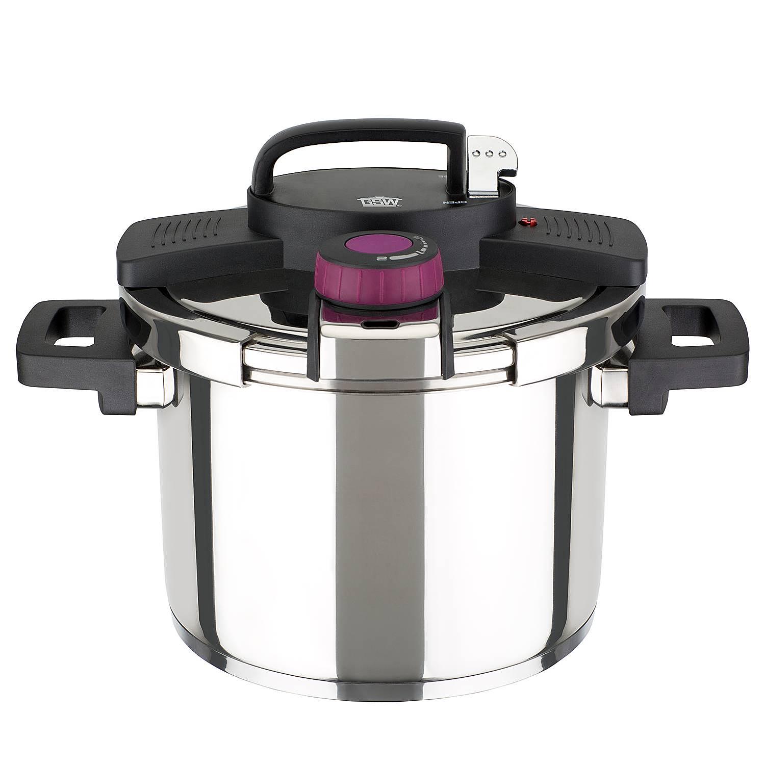 Easy Click Schnellkochtopf 2-teilig Edelstahl Silber 0