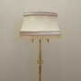Vintage Floor Lamp Metal Textile Gold 1970s 2
