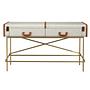 Console table made of fabric walnut wood 3271 1