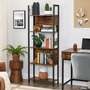 Regal Metall Holz Braun 4
