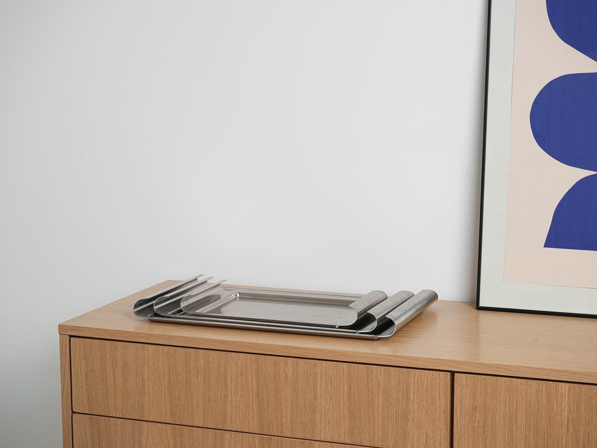 Edelstahltabletts 2er Set  6