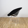 Bertoia Diamond Chair Steel in Full Upholstery 1