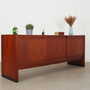 Vintage Sideboard Teakholz Braun 1960er Jahre 5