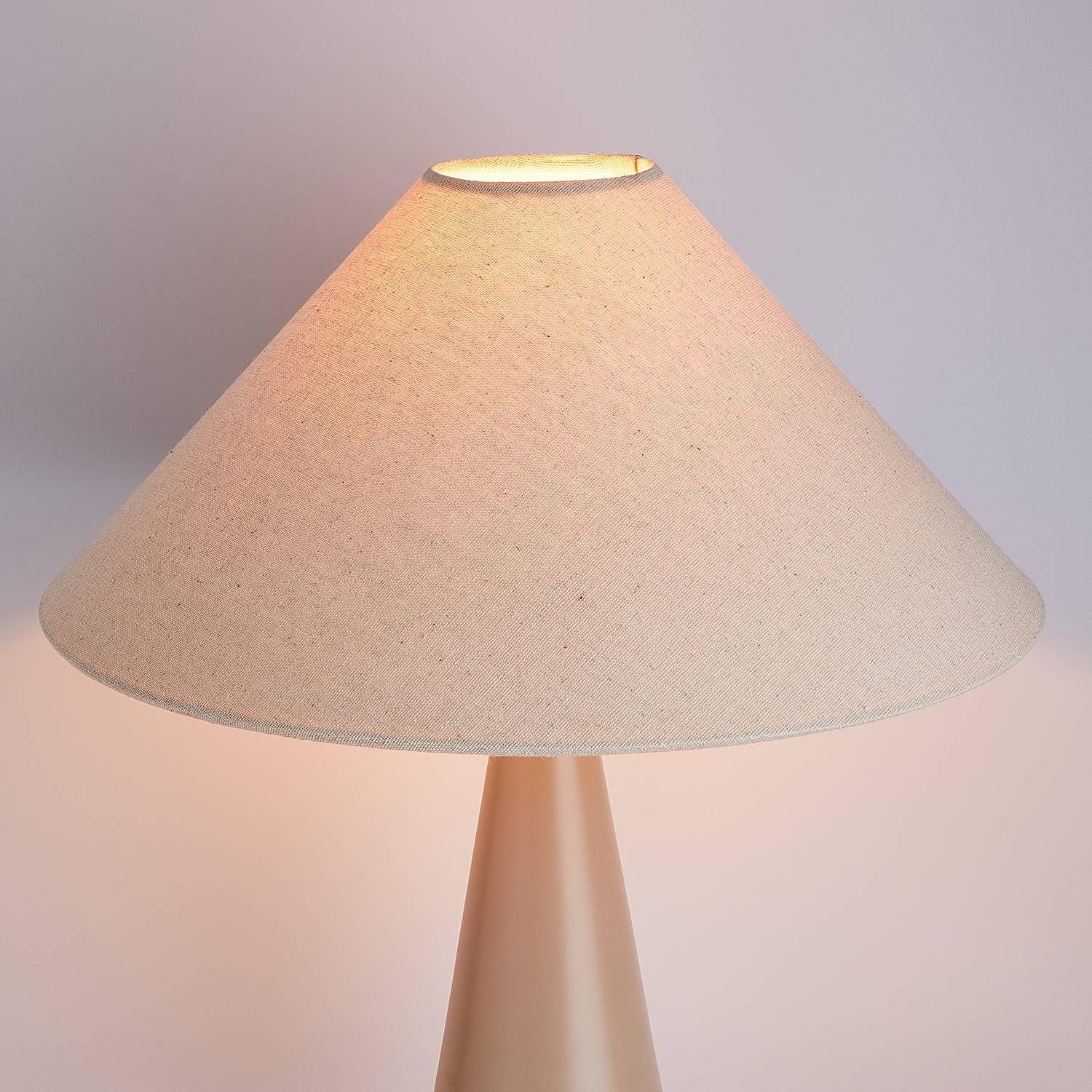 Tischleuchte NEXO Metall Textil Creme 4