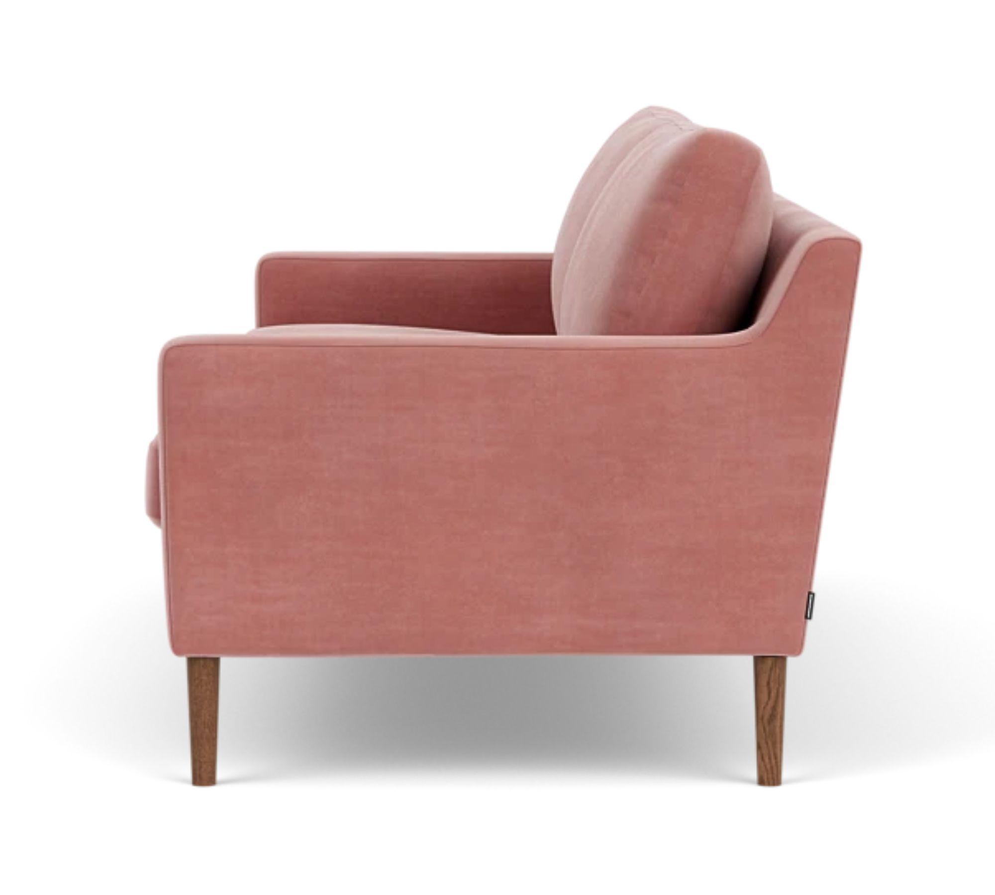 Astha Sofa 3-Sitzer Velour Lux Vintage Rosa 2