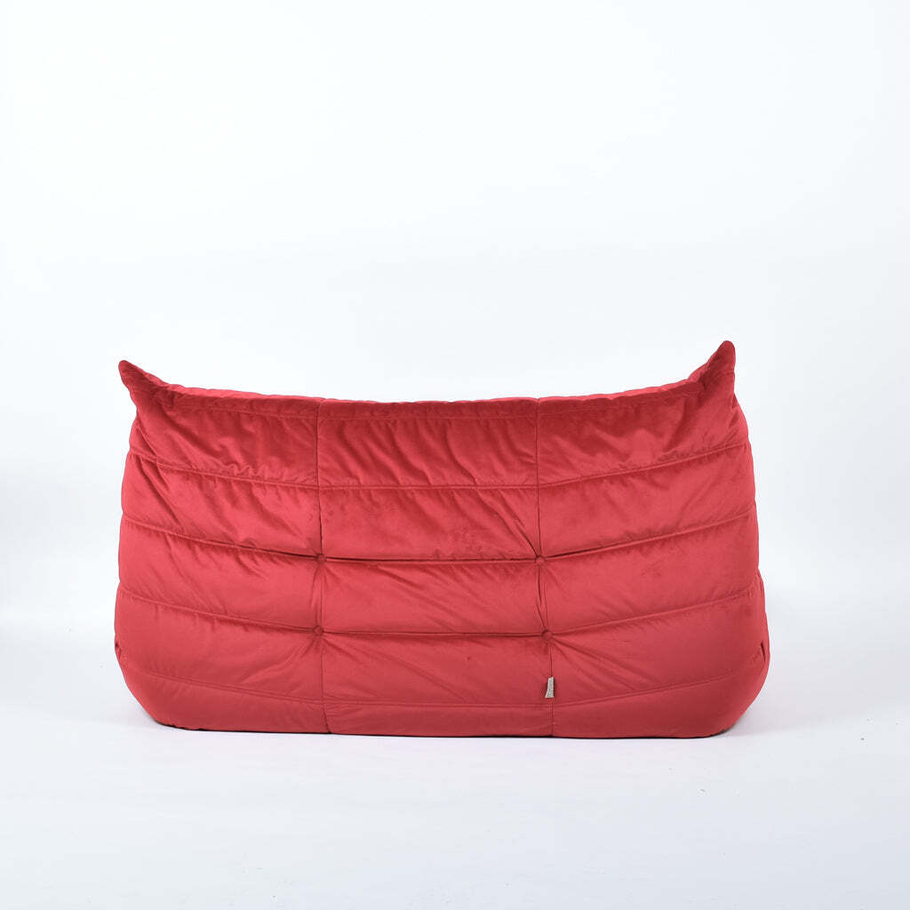 Togo Sofa 2-Sitzer Samt Rot 3