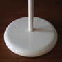 Vintage table lamp metal plastic white 1970s 9
