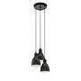 Pendant lamp Priddy II Steel Black Number of flames: 3 2