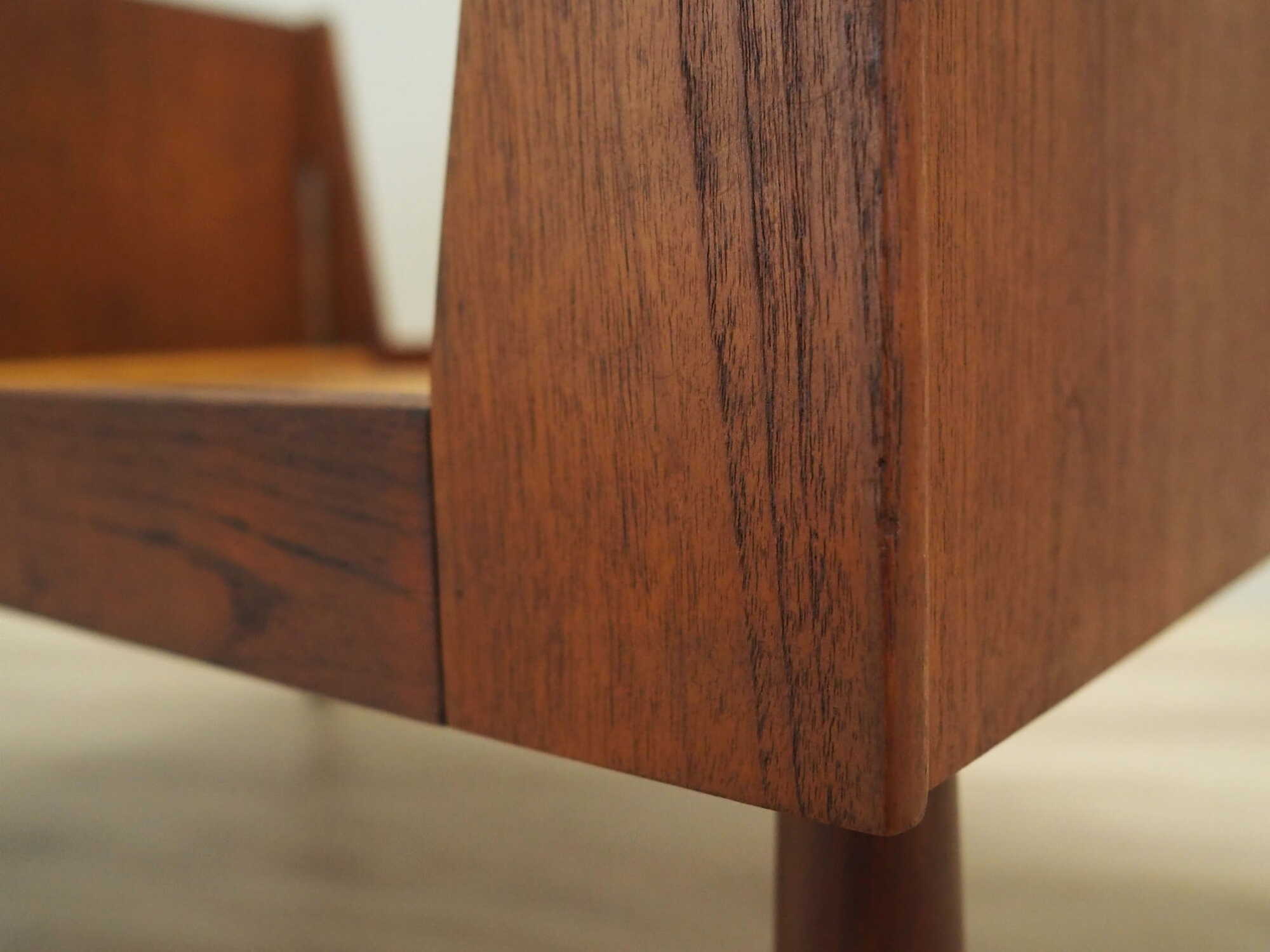 Vintage Bed Teak Wood Brown 1970s 9