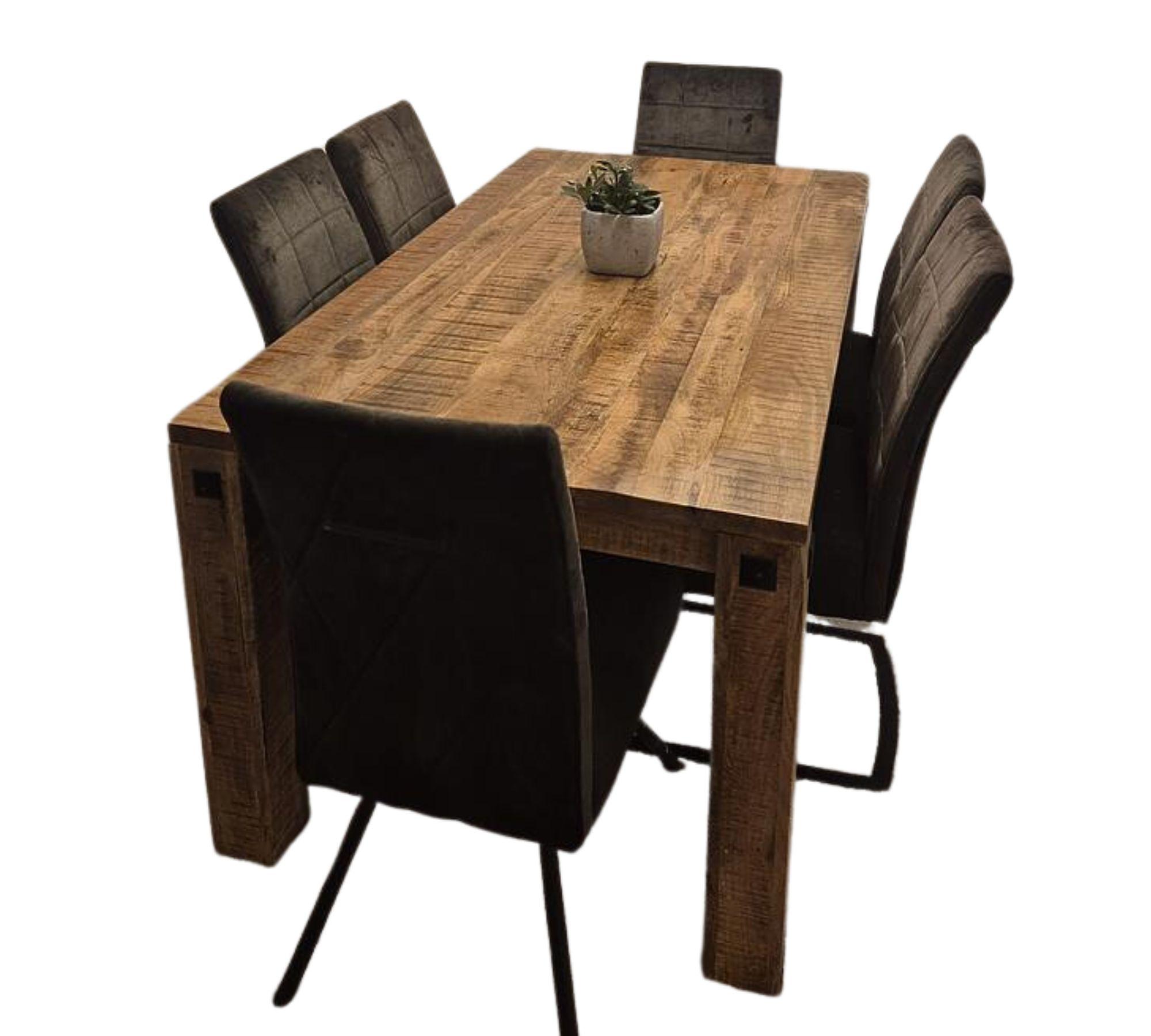 Esstisch Massivholz Sheesham Natur 1