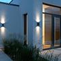 2-Flammig Wandleuchte Nico Aluminium Glas Schwarz 2