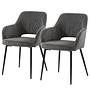 Shavi Armchair Set of 2 Grey 0