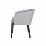 2x Garden cushion chair aluminum powder-coated light grey 3