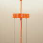 Pendant lamp glass orange 2000s 3