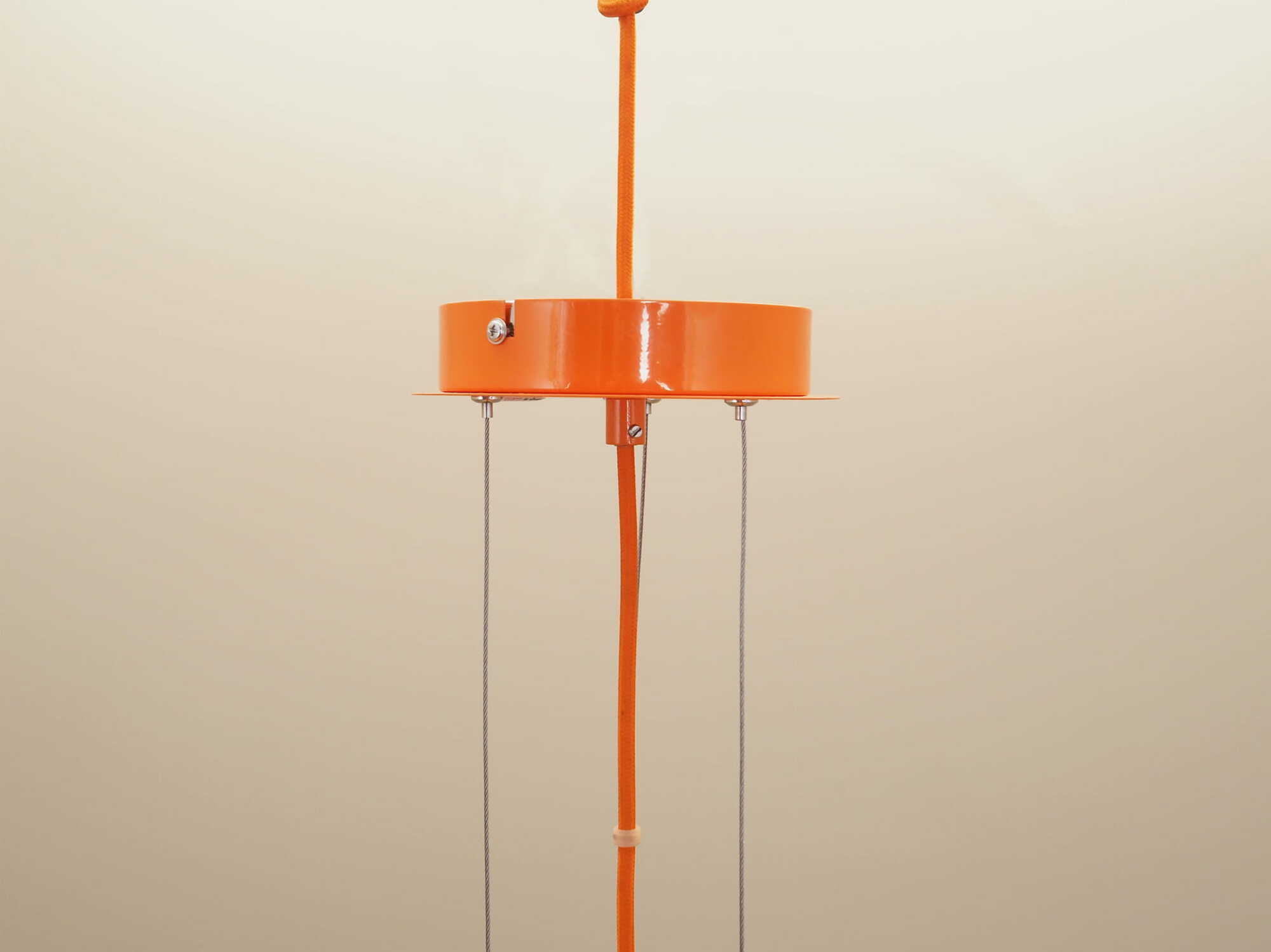 Pendant lamp glass orange 2000s 3