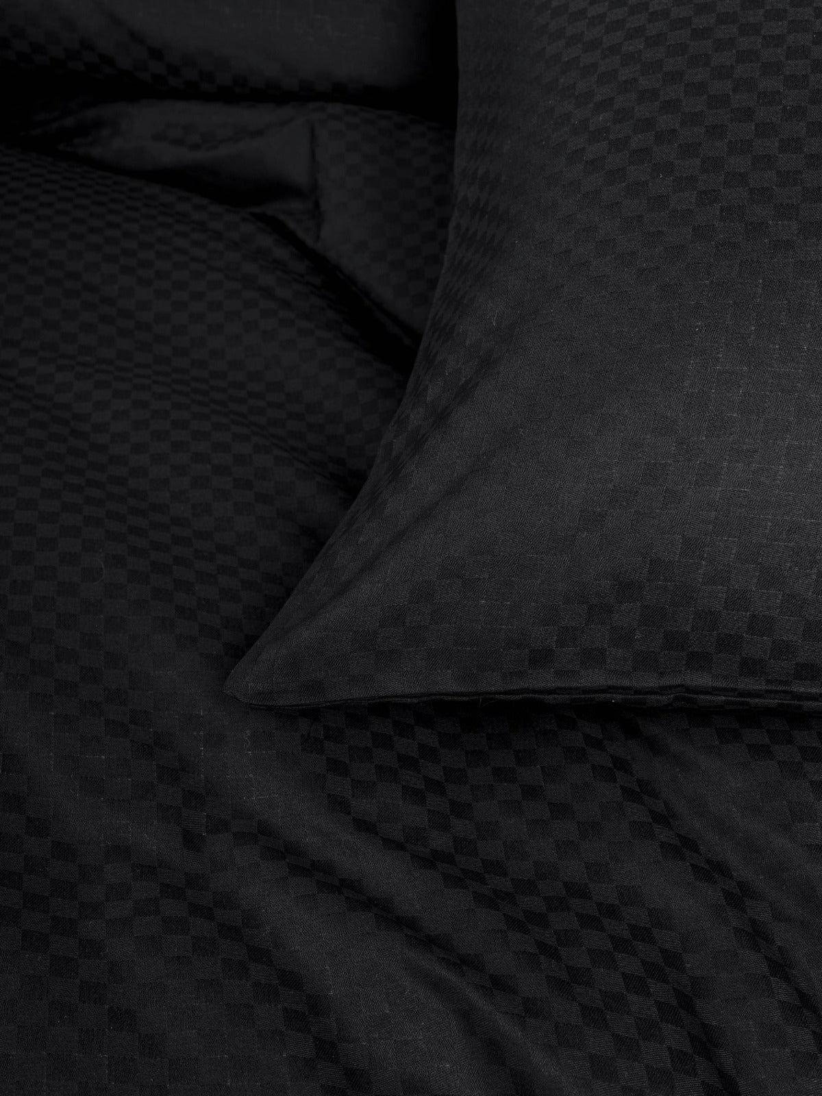Bed linen set Cotton Silk Black 220x240cm 3
