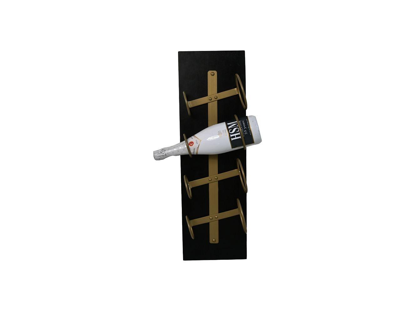 Stehendes Weinregal Mangoholz Metall 2