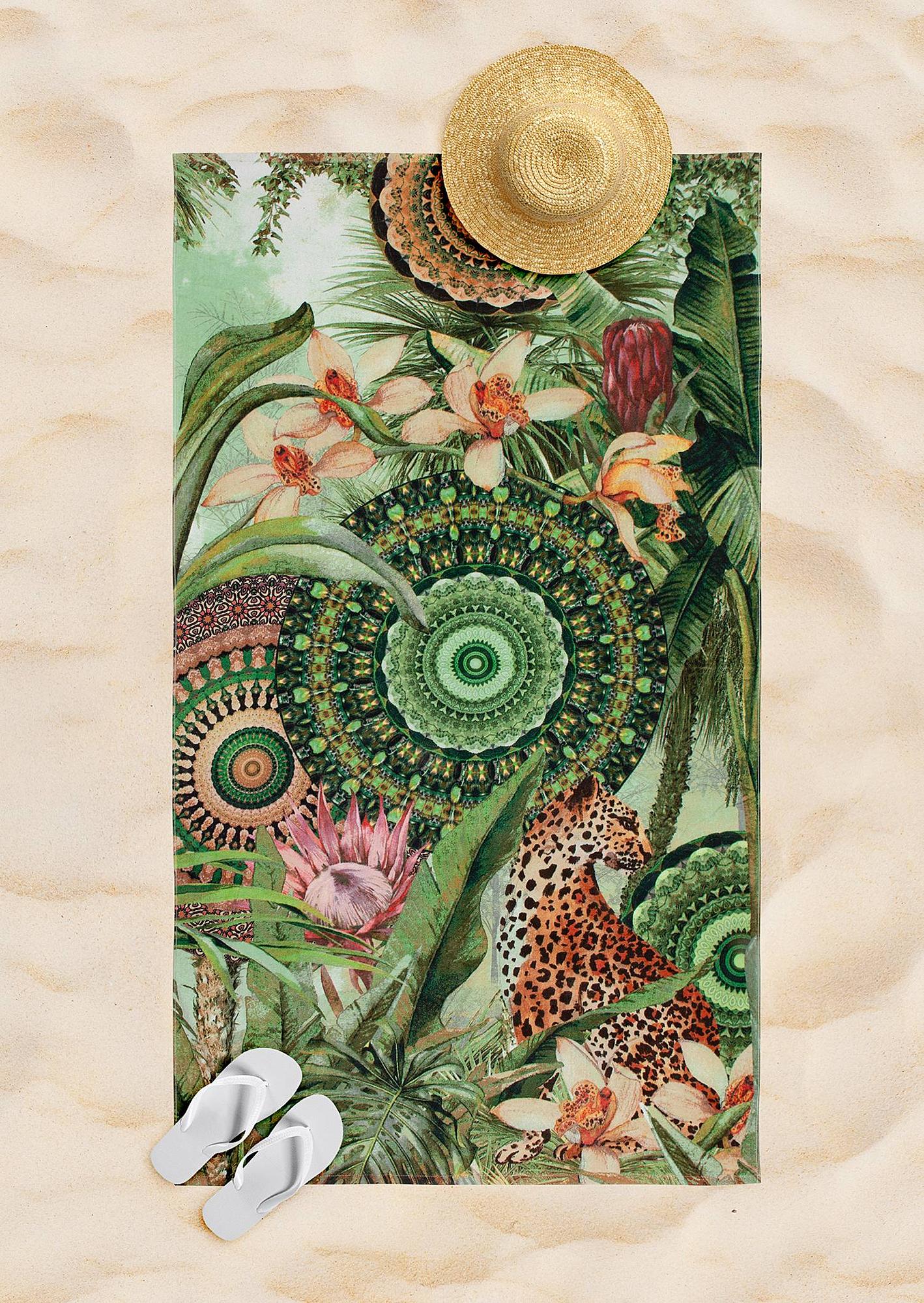 Abhita Strandtuch Baumwollsamt 100x180cm 2