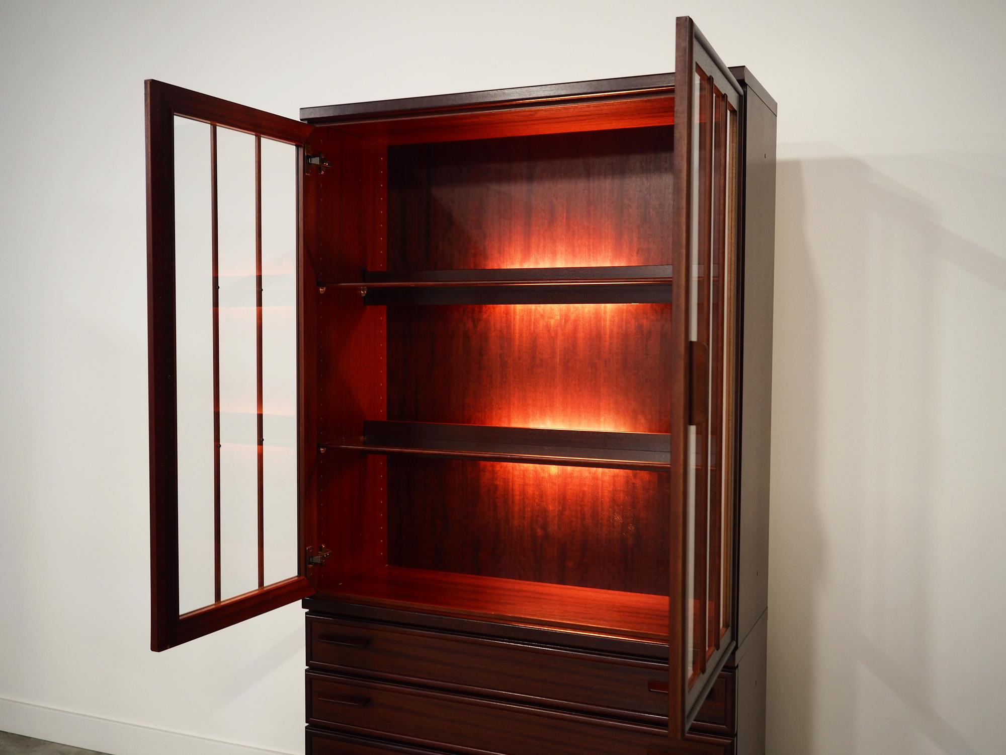 Mahogany showcase 1970 Jahre 14