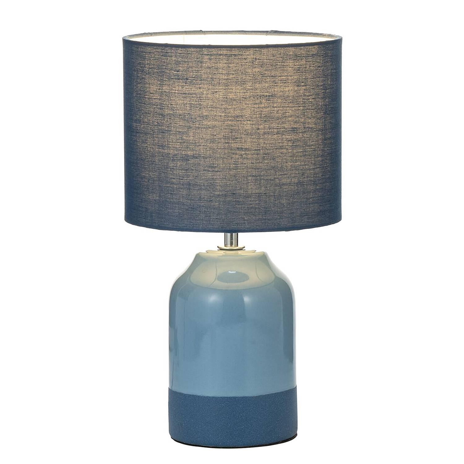 Sandy Glow Tischleuchte Keramik Blau 1-flammig 0