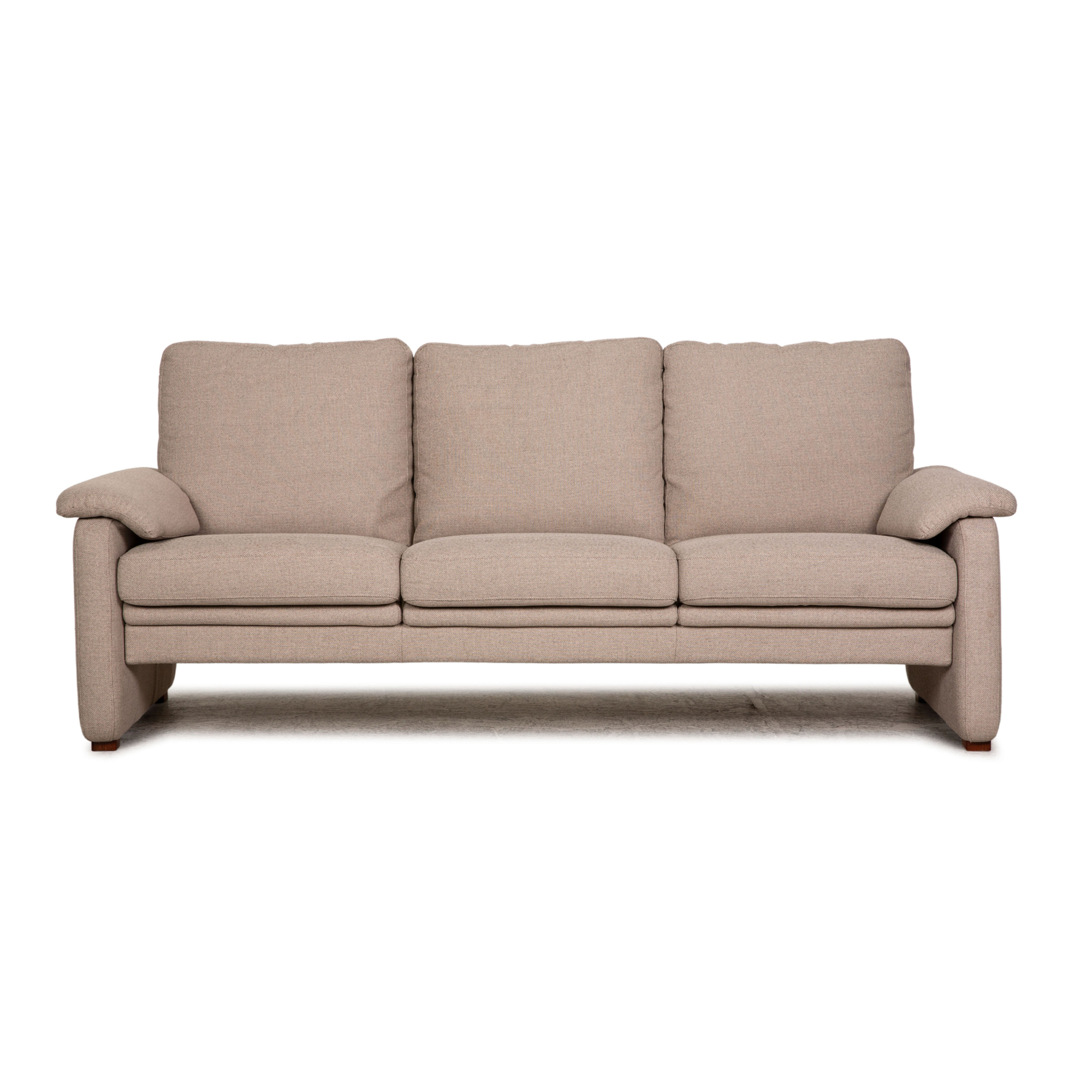 Sofa 3-Sitzer Stoff Beige 0