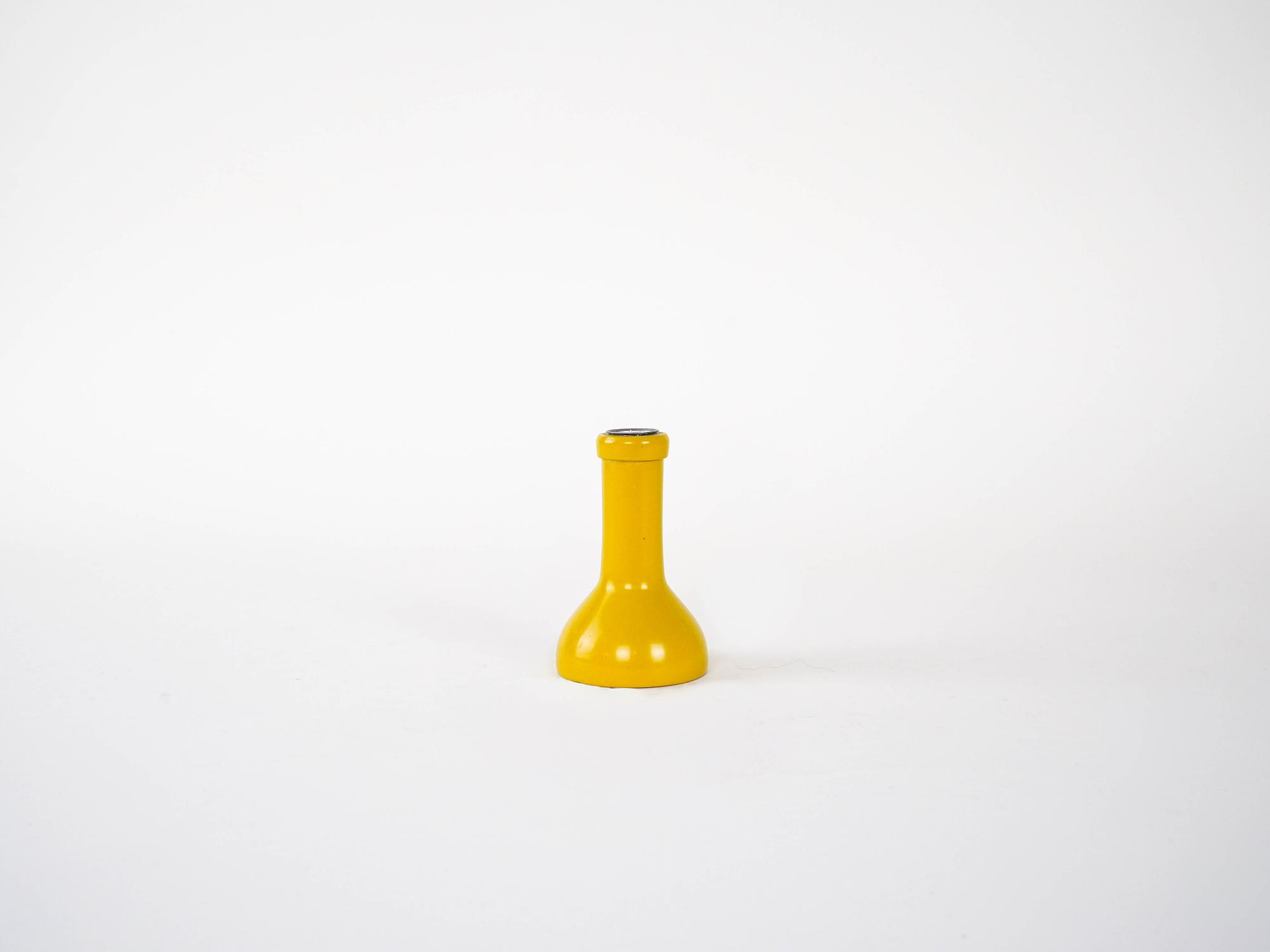 Candlestick 1970s Yellow 1