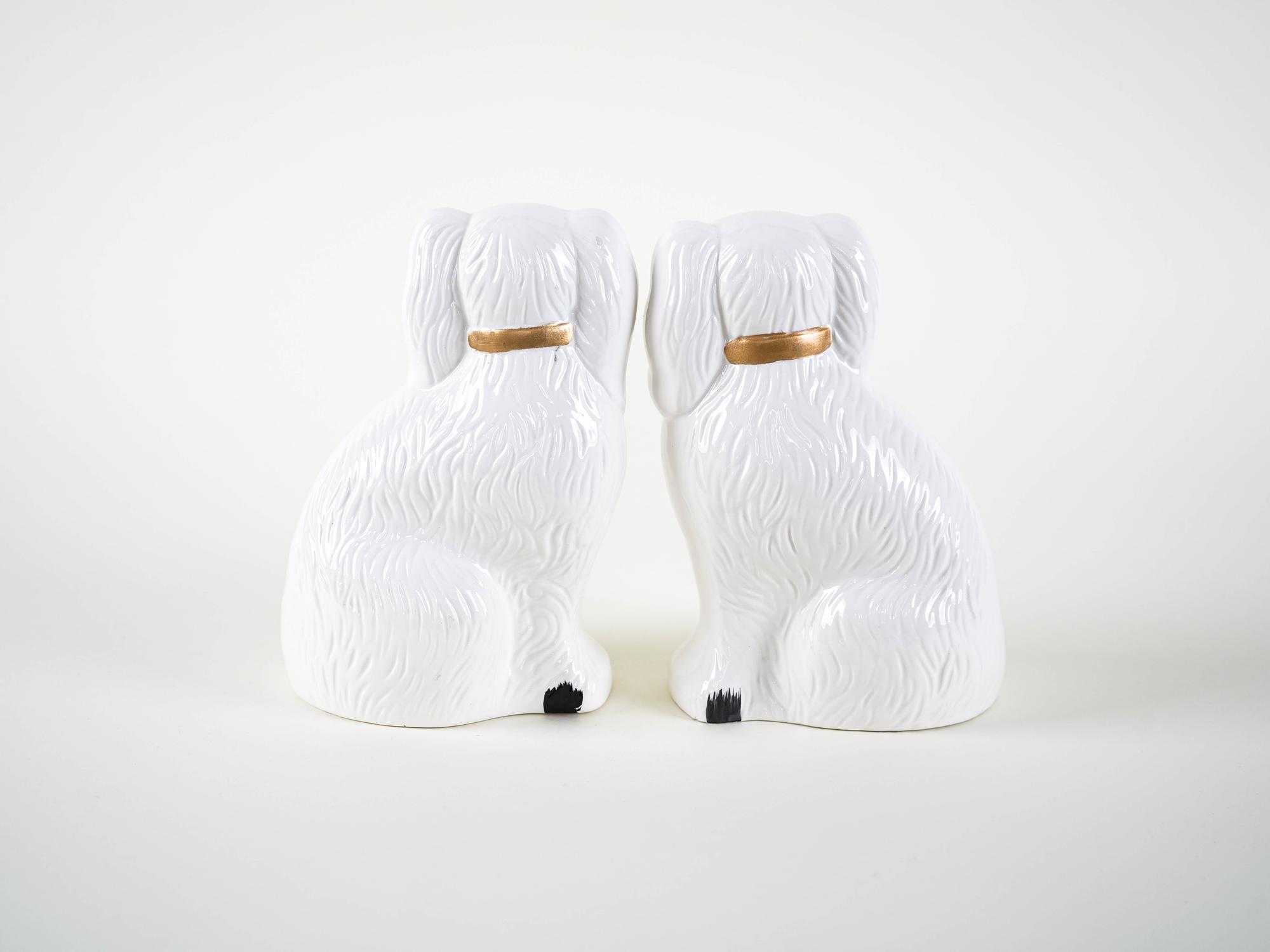 Dog Figures English Style Ceramic 1970s 8