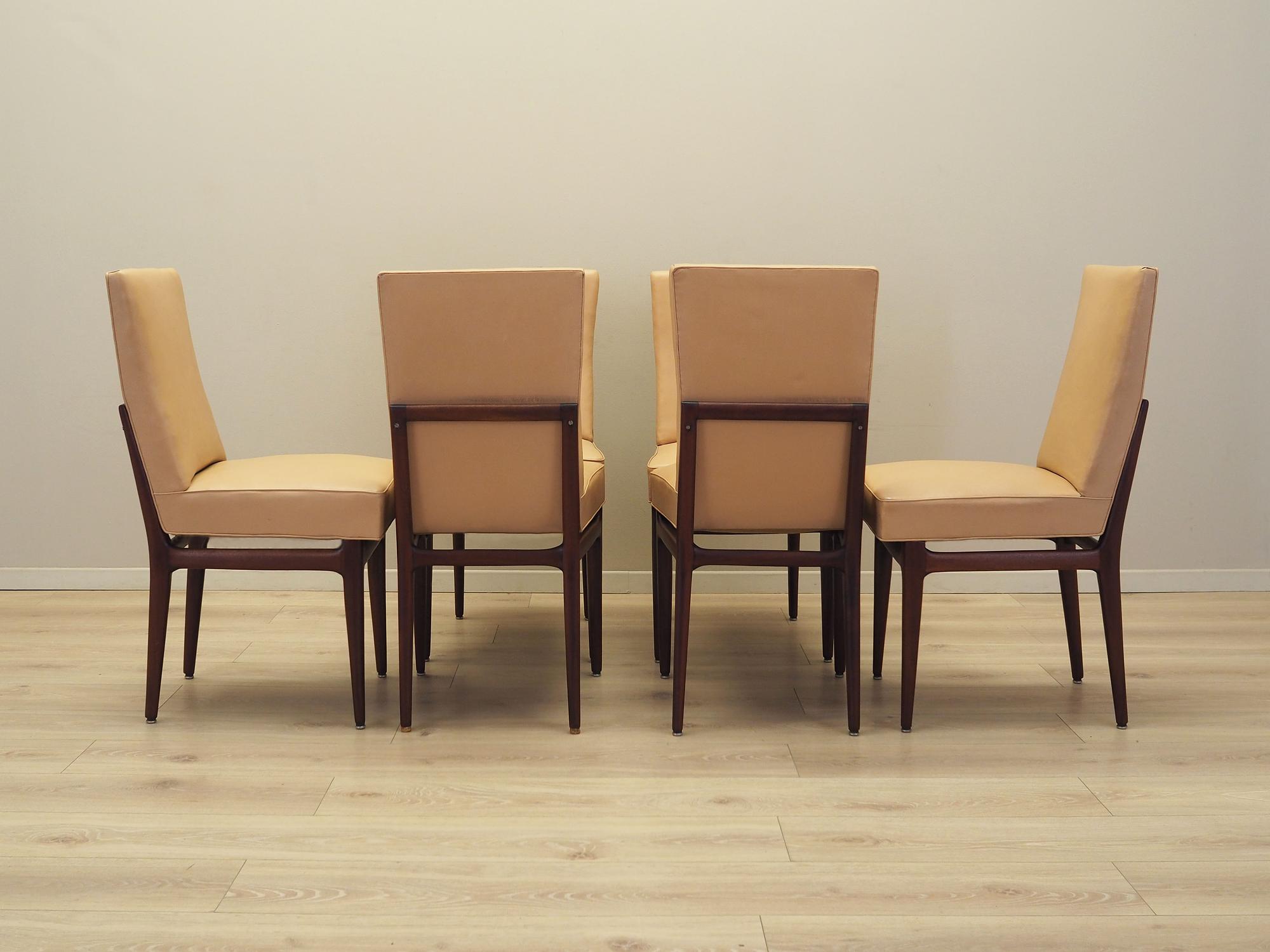 Set of six mahogany chairs 1960s 8