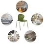 T36 VI Stackable chair Plastic Green 1