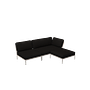 LEVEL Sofamodul Rechts, Sessel & Pouf Sooty Grau 0