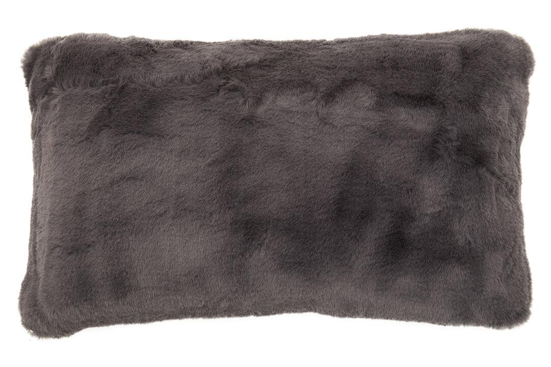 Bosie Lamina Grey Square Fur Kissen 3