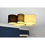 Ceiling light Makki II 5-light flat weave iron 2