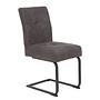 Dining chair Onlay set of 2 microfiber steel anthracite 2