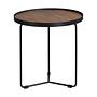 Runder Beistelltisch Holzfurnier Stahl 50cm 5