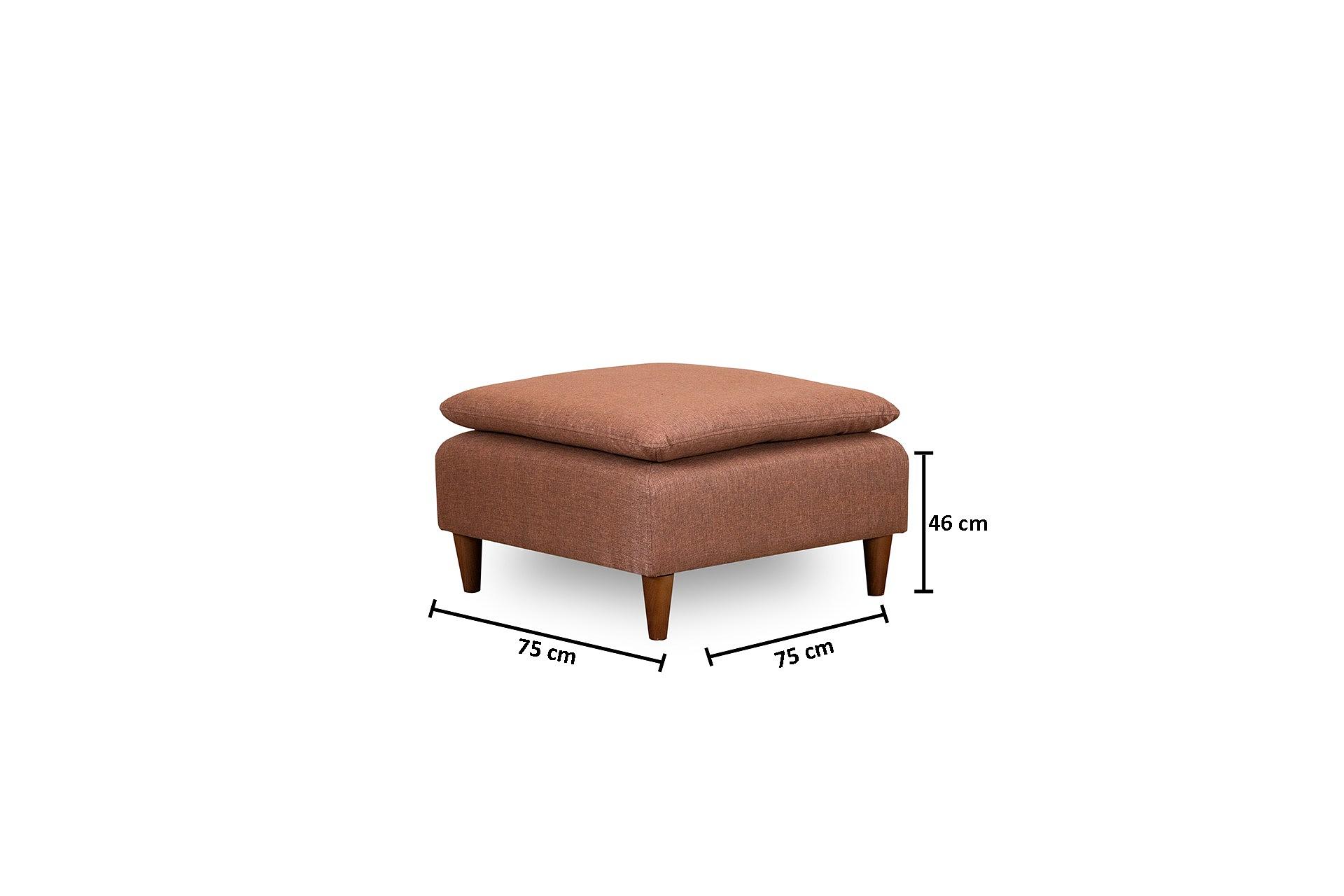 Lungo Hocker Hellbraun 3