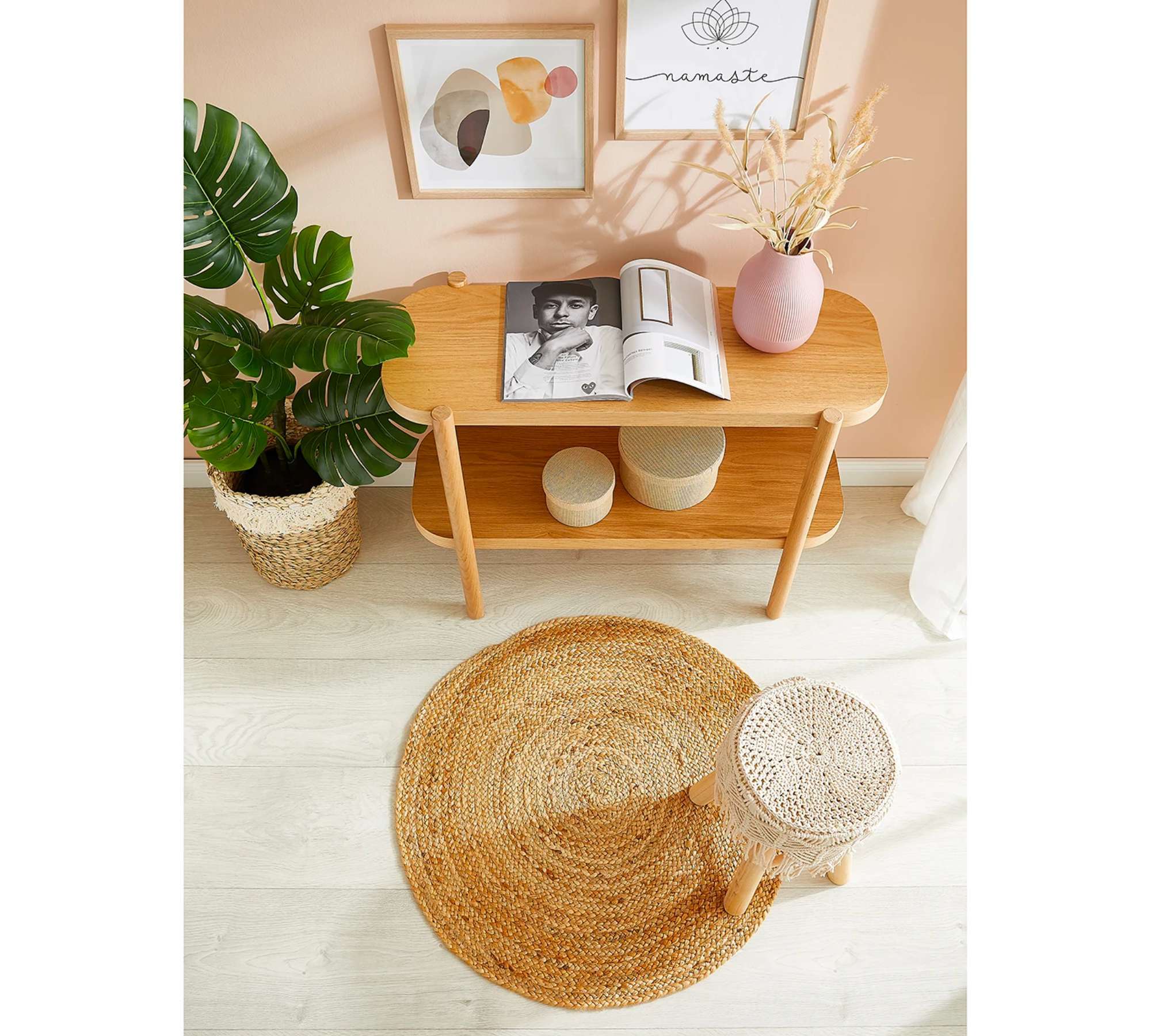 Round Jute Rug 80 cm 5
