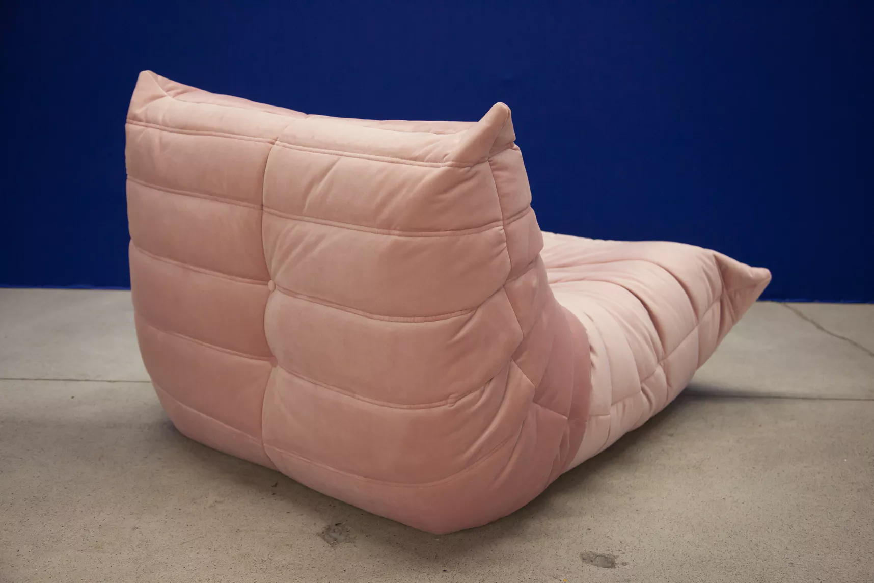 Togo Lounge Set 2 pezzi Velluto Rosa chiaro 7