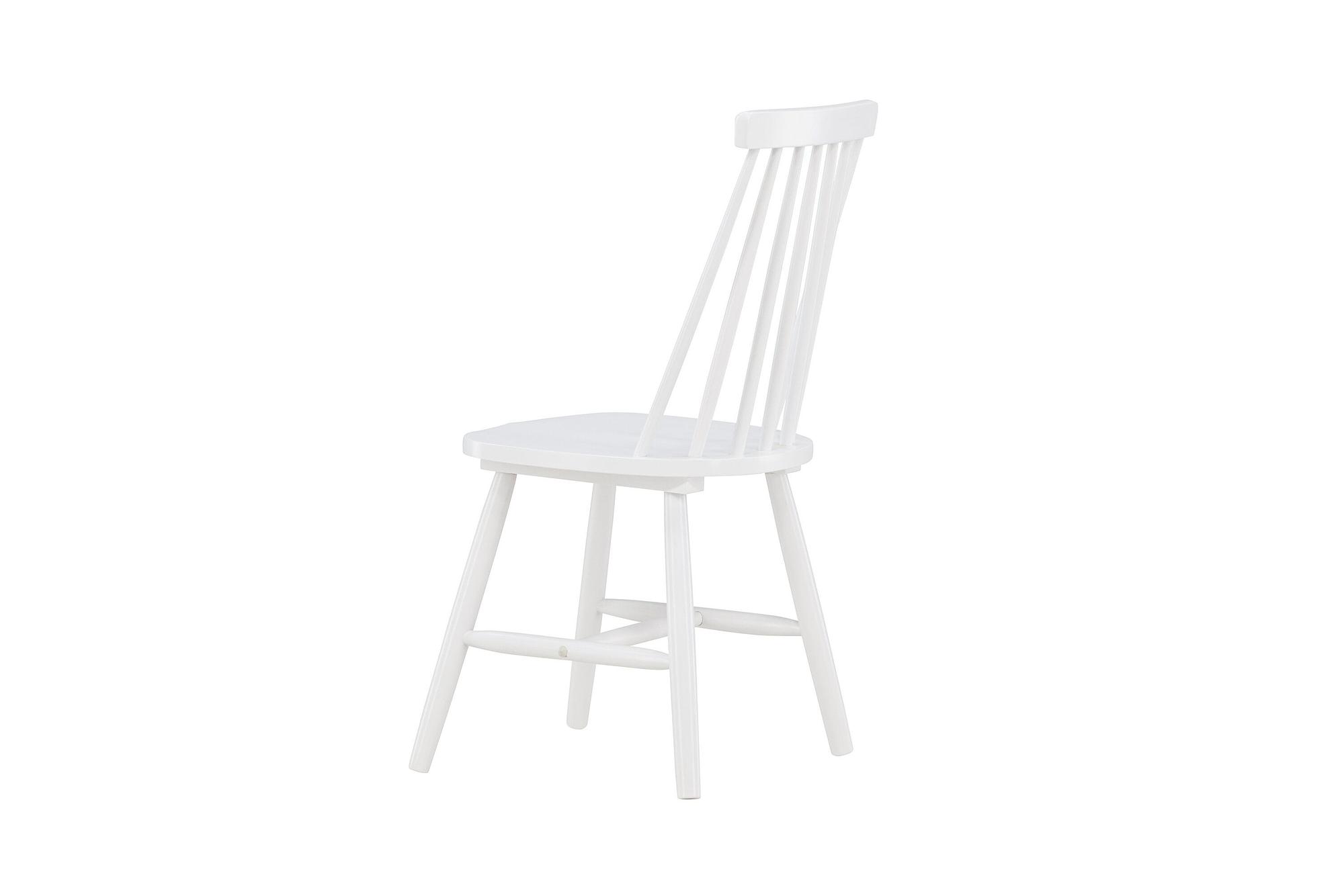 Lönneberga 2x Esszimmerstuhl- Set Kautschukbaum Weiß 5