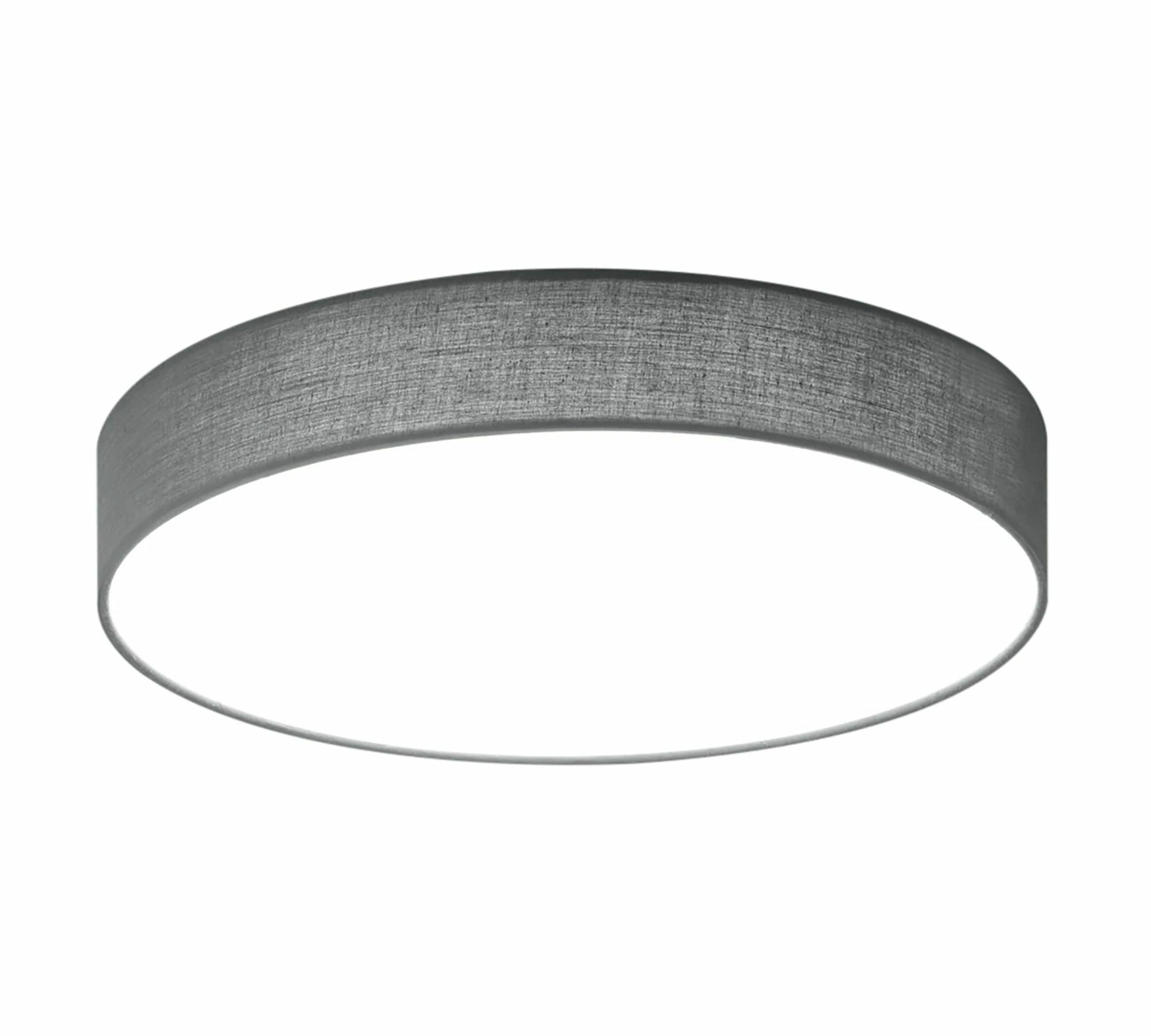 LED Ceiling light 1-flame Mixed fabric Metal Gray 0