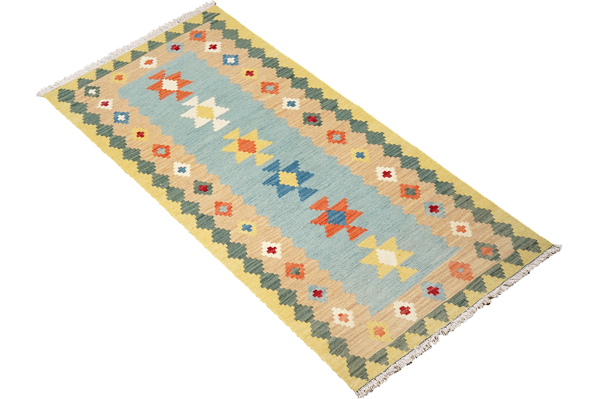 Kilim Gashgai Teppich Mehrfarbig 2