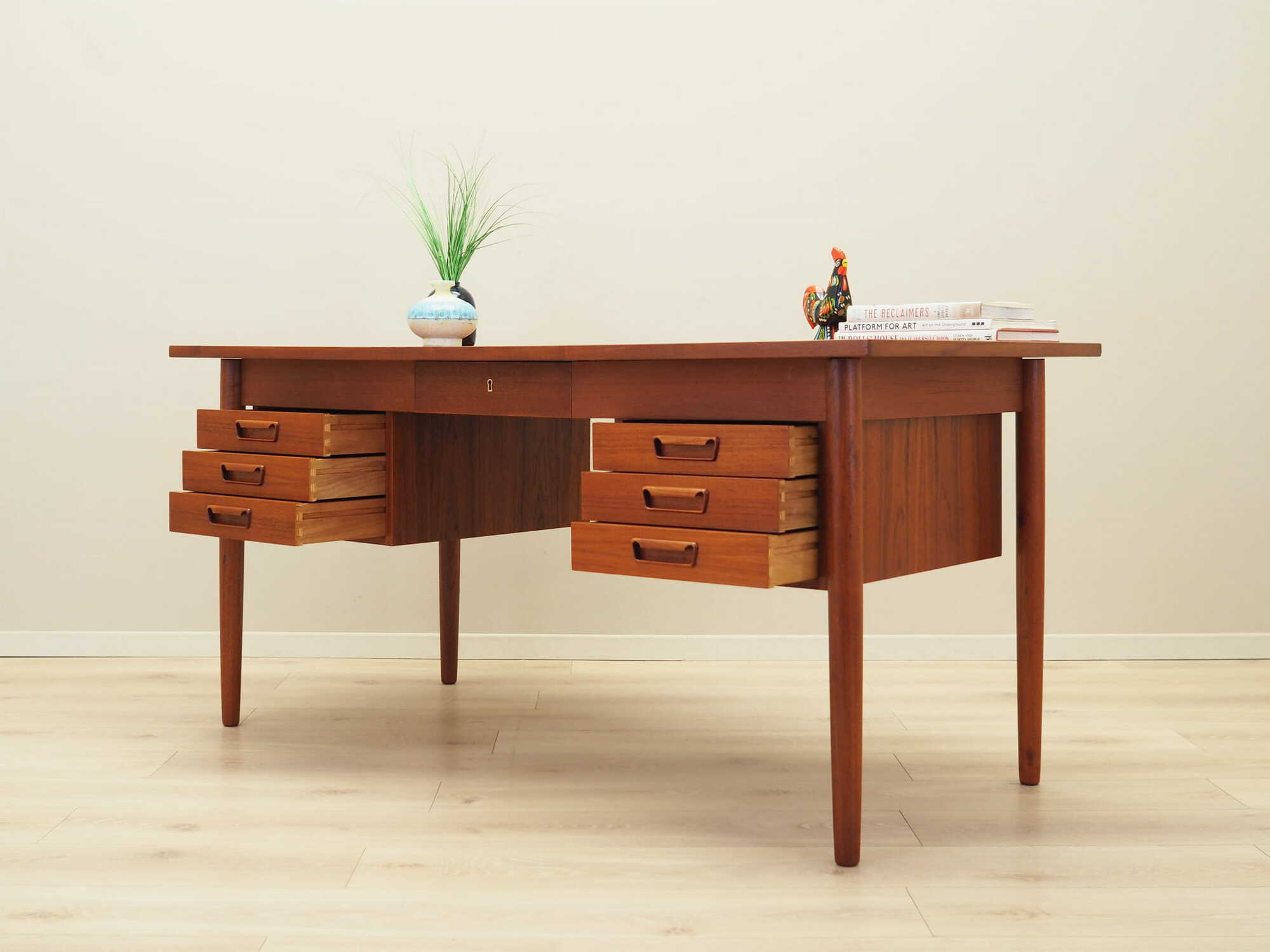 Tisch Holz Braun 1960er Jahre 3