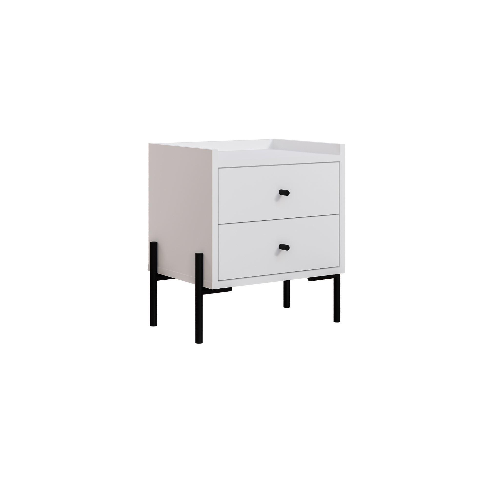 Malta Nightstand White 3