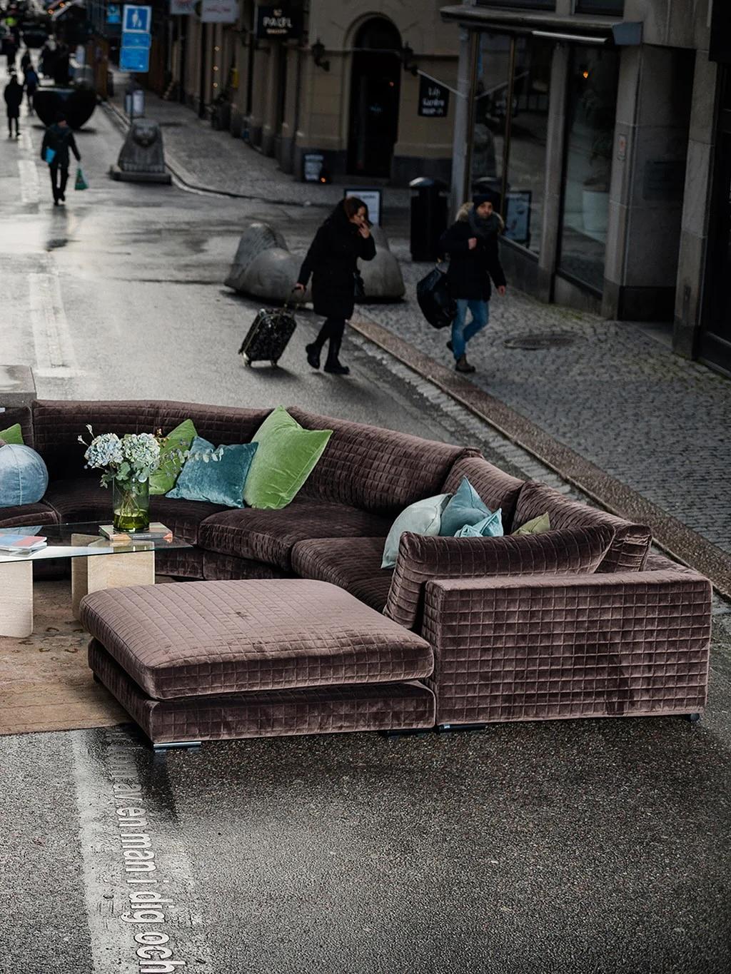 Mammuten Fußhocker Sandfarbe 2