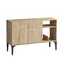 Oscar Console Wood Veneer Sapphire Black 0