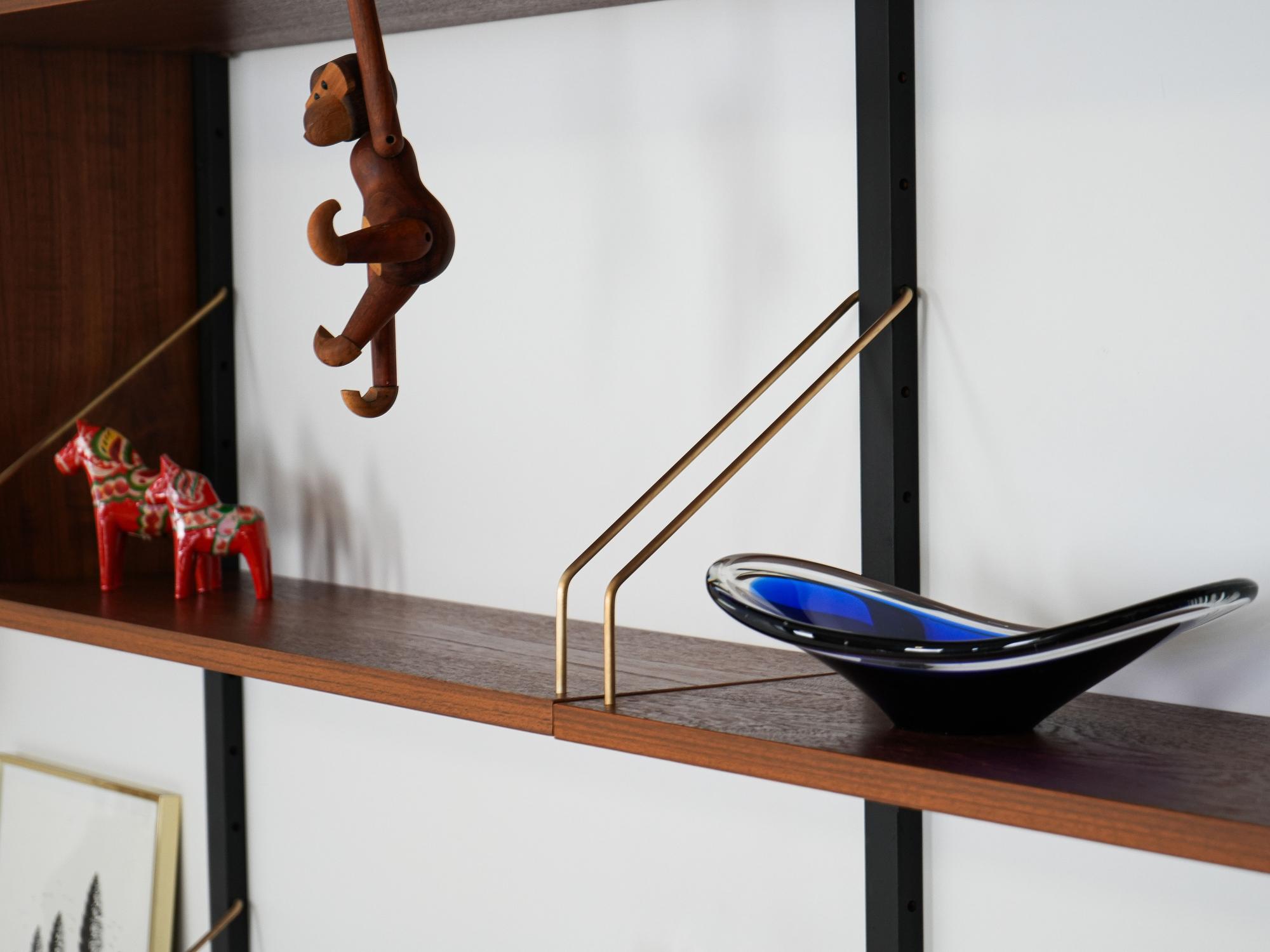 Wall shelf Teak wood 1960s 8